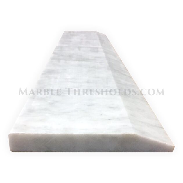 White Carrara Single Hollywood Threshold Saddle